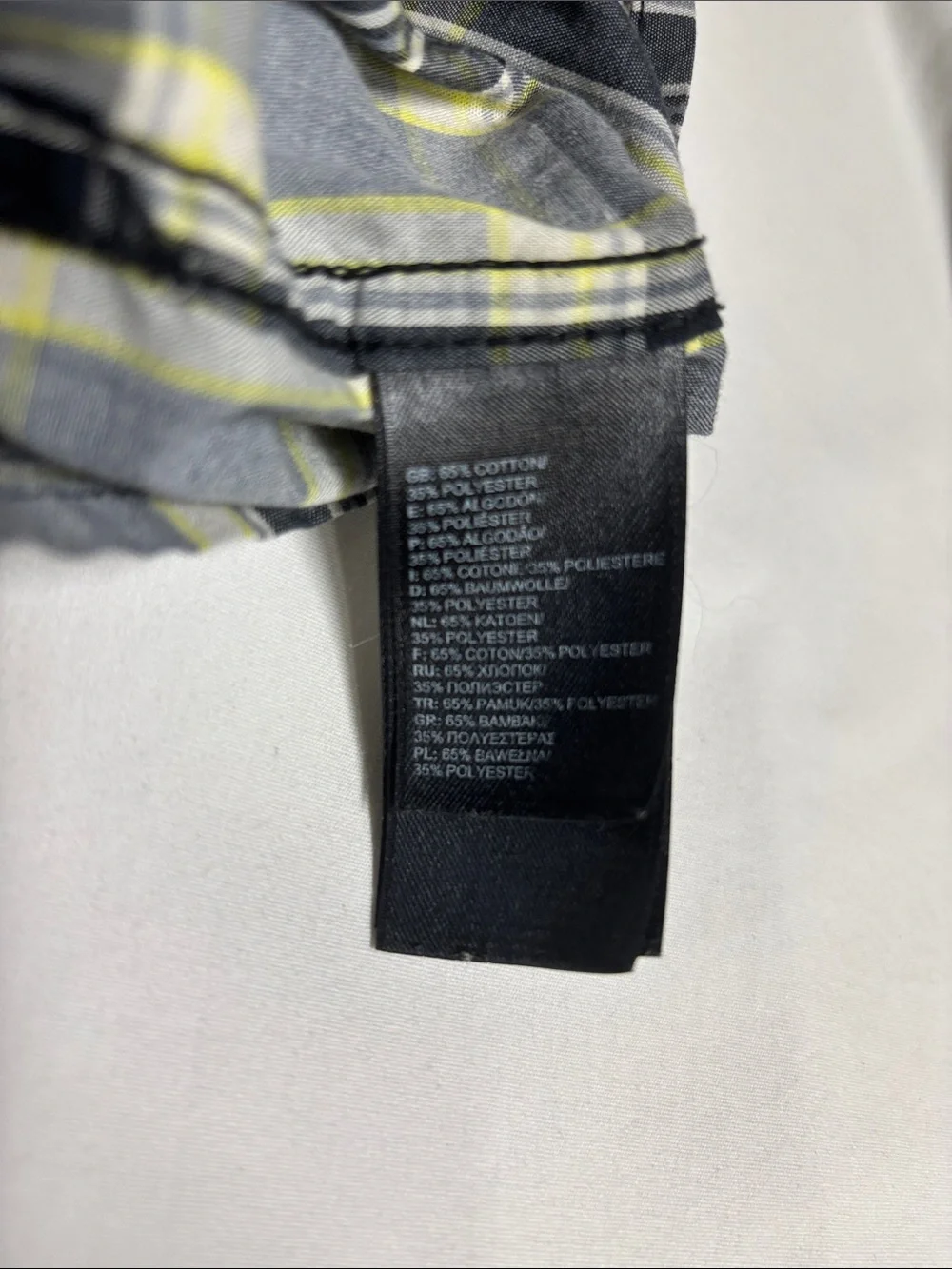 The North Face Men’s Medium Plaid Short Sleeve Button Up Hiking Shirt Gray
